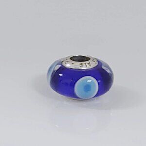 Pandora Evil Eye Protection Dark Blue Turquoise Murano Glass Charm Bead with box